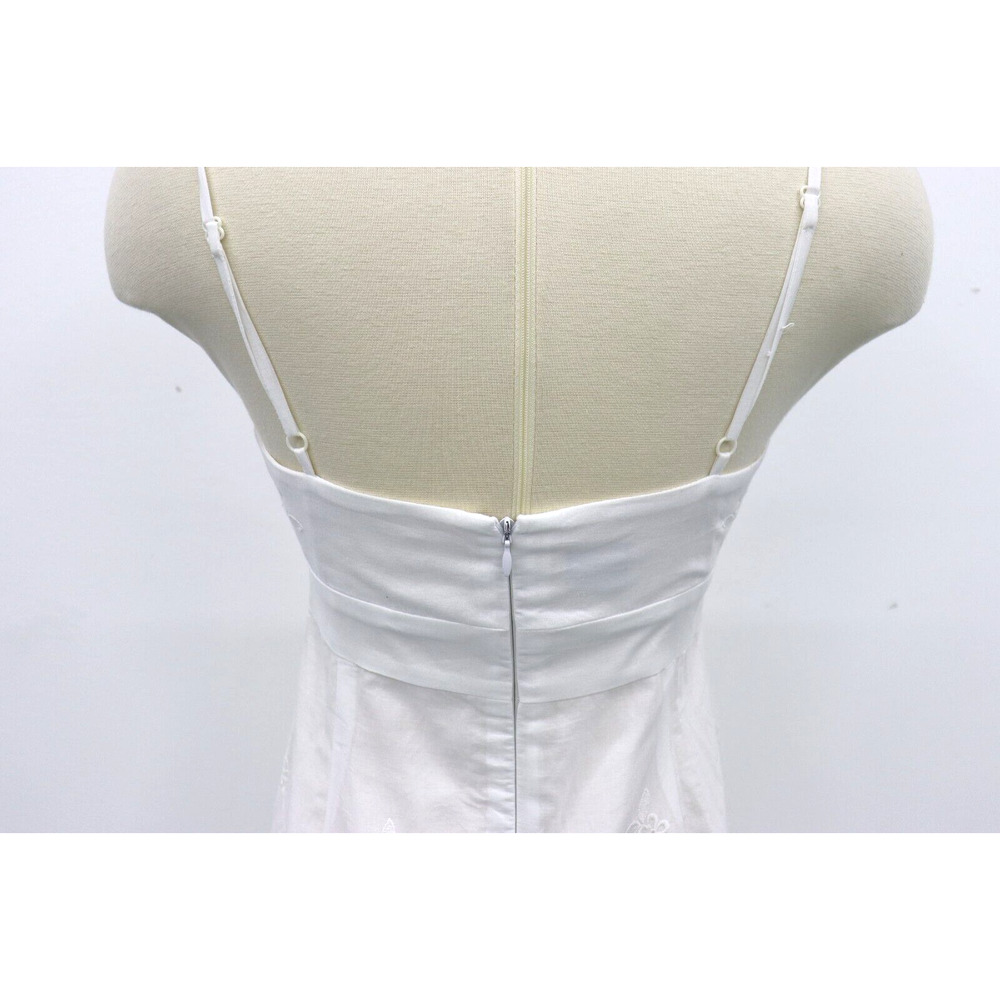 MUSE SIZE 4/WHITE BEACH PORTRAIT Cotton dress Beachy Wedding Graduation Shower - Picture 5 of 8
